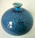 115. Small Blue Speckled Vessel