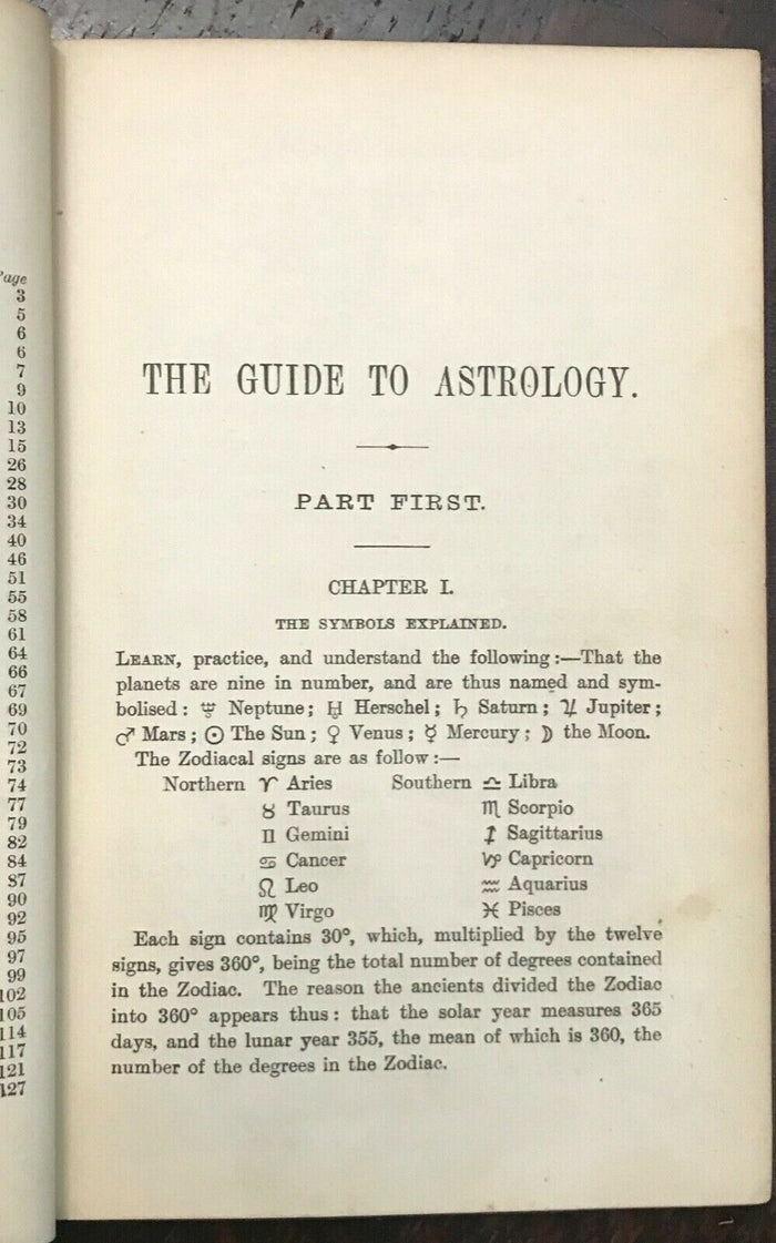 1905 RAPHAEL'S GUIDE TO ASTROLOGY - DIVINATION FATE FORTUNETELLING ZODIAC OCCULT