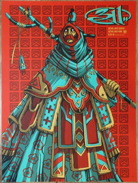 2018 311 - Bethel Silkscreen Concert Poster by Mike Fudge