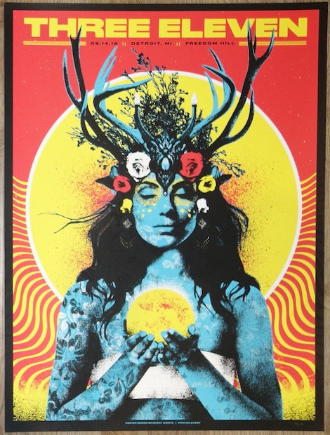 2018 311 - Detroit Silkscreen Concert Poster by Silent Giants