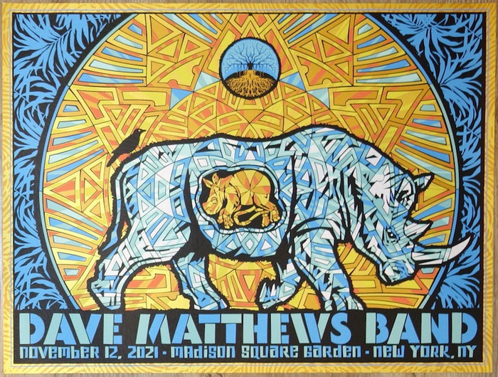 2021 Dave Matthews Band - NYC I Silkscreen Concert Poster by Todd Slater