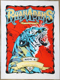 2022 Ryan Adams - Austin Silkscreen Concert Poster by Billy Perkins