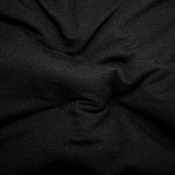 300gsm Bamboo/Cotton Stretch French Terry - Black