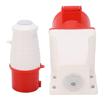 32A 5-Pin Wall-Mount Industrial Plug & Socket (Male & Female) – IP44 | 400V (3P+N+E)