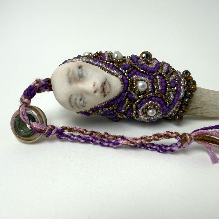 4. Violet Talisman with Deer Antler