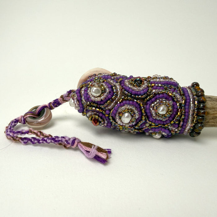 4. Violet Talisman with Deer Antler