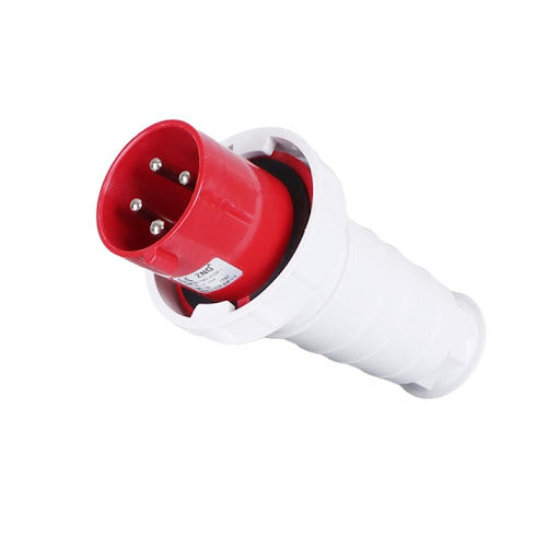 63A 4-Pin Industrial Wall Plug (Male) – IP44 | 400V (3P+E)