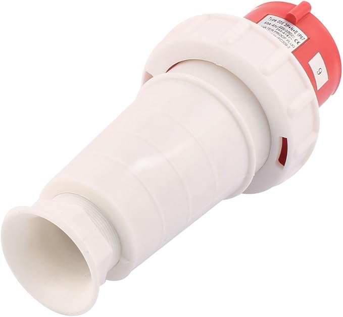 63A 5-Pin Straight Industrial Plug (Male) – IP44 | 400V (3P+N+E)