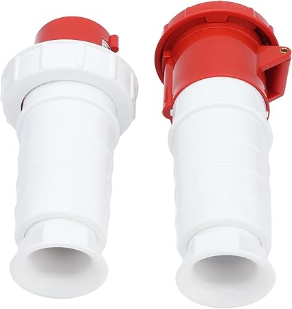 63A 5-Pin Straight Wall Plug & Socket (Male & Female) – IP44 | 400V (3P+N+E)