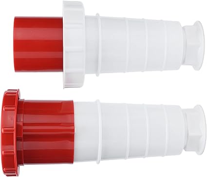 63A 5-Pin Straight Wall Plug & Socket (Male & Female) – IP44 | 400V (3P+N+E)
