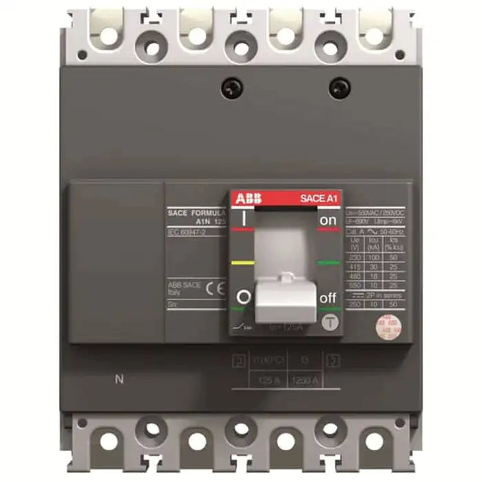 ABB 1SDA068773R1 Molded Case Circuit Breaker – 4 Pole, 63A, Thermomagnetic, Fixed Front Terminal
