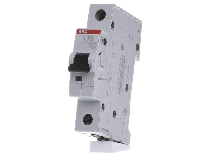 ABB SJ201T 1-Pole Miniature Circuit Breaker – 10A, C-Curve, 3kA Breaking Capacity (2TAZ144100R0104)