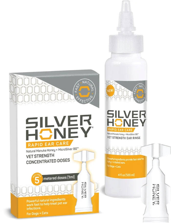 Absorbine Pet - Silver Honey Rapid Ear Care Vet Strength Ear Treatment
