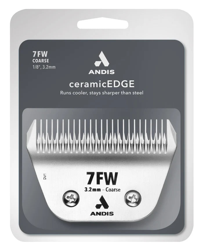 Andis 7FW Coarse CeramicEdge Blade Set, 1/8" - 3.2mm