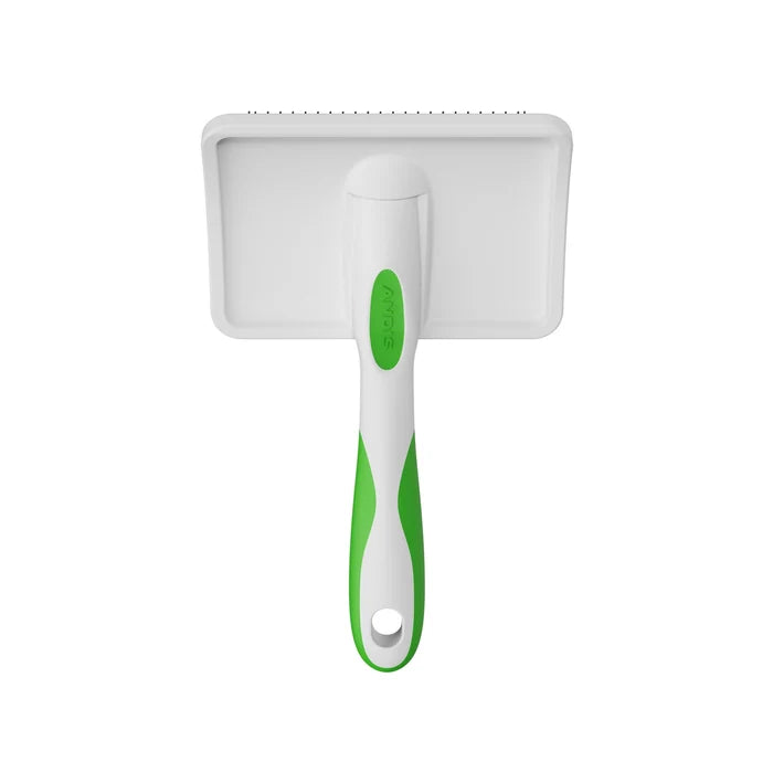 Andis Large Firm Slicker Brush - Green/White - VBL