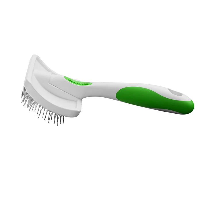 Andis Medium Firm Slicker Brush - Green/White - VBL