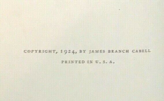 BALLADES FROM THE HIDDEN WAY - Cabell, 1st/ Ltd Ed 198/830, 1928 - SIGNED POETRY