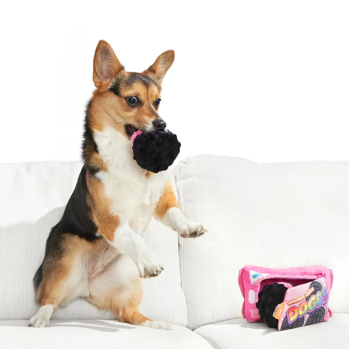BARK Rainbow Dogo Dunkers Plush Dog Toy