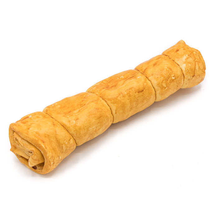 Barkworthies Collagen Beef Cheek Peanut Butter Dipped Large Bulk (Case of 6)