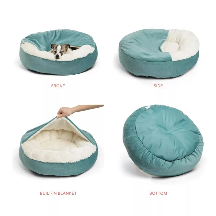 Best Friends by Sheri Cozy Cuddler Ilan Cat & Dog Bed Tide Pool 24x24