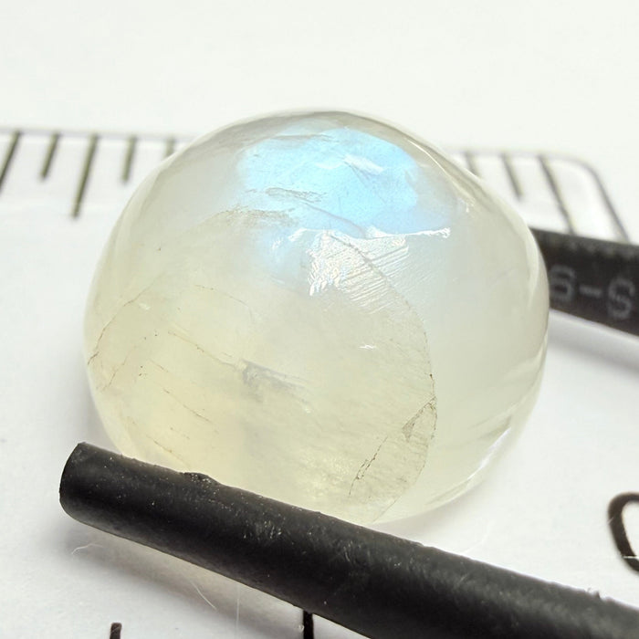 Blue Sheen Moonstone Cabochon, 11.73ct, Tanzania, Untreated Unheated
