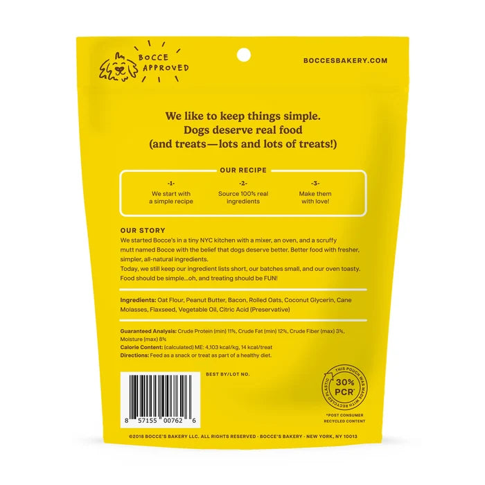 Bocce's Bakery Bac'N Nutty Soft & Chewy Dog Treats 6oz