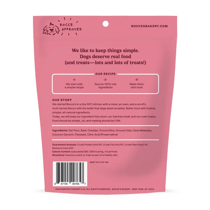 Bocce's Bakery Say MOOOO Training Bites Dog Treats 6oz