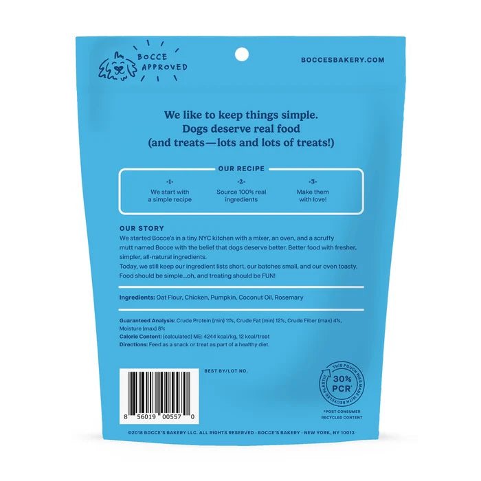 Bocce's Bakery Sunday Roast Biscuit Bags Dog Treats 5oz