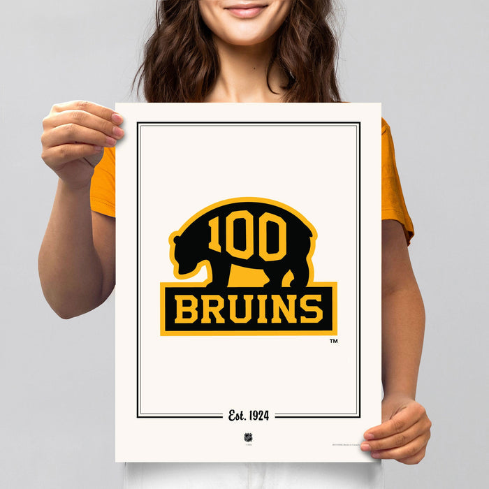 Boston Bruins 100th Anniversary Print - 12" x 16"