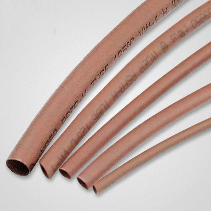 Brown Heat Shrinkable Tube – 30mm Diameter, 25M Roll – Heavy-Duty Insulation for Industrial Applications