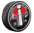Carolina Hurricanes Puck - Ultra 3D Stanley Cup Medallion