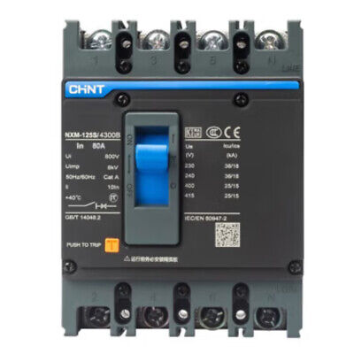 CHINT NXM-630S/4300 MCCB – 630A, 4P, 36kA Molded Case Circuit Breaker
