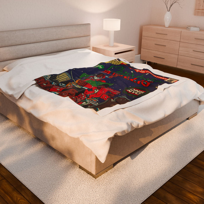 Christmas in Hollis - Velveteen Plush Blanket