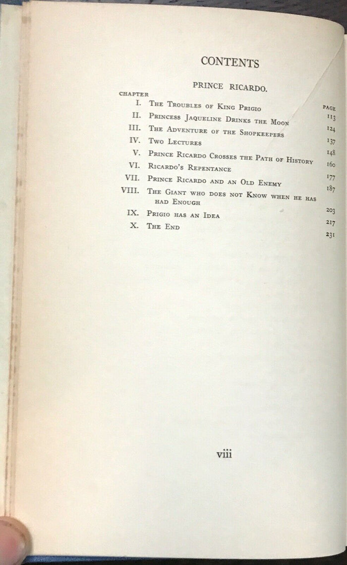 CHRONICLES OF PANTOUFLIA - Andrew Lang, 1st 1932 - ADVENTURES OF PRINCE PRIGIO