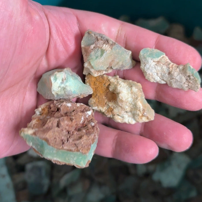 Chrysoprase from Tanzania, Untreated Unheated. Blind pour, price is per kilo