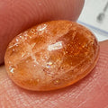 Confetti Sunstone Cabochon, 4.16ct, Tanzania, Untreated Unheated, flat backed