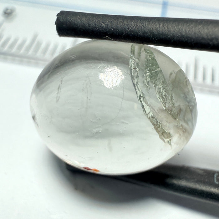 Confetti Sunstone Cabochon, 8.13ct, Tanzania, Untreated Unheated, flat backed