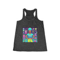 Dance Mom: You've Got This - Darker Skin Tone Mom - Blue Hair - Women's Flowy Racerback Tank - Whippie's