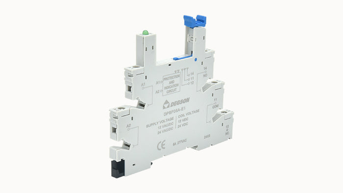 DEGSON DPSF05A-E1-00Z(H) Relay Socket – 1PDT, 6A, Screw Connection, Anti-Touch Cover