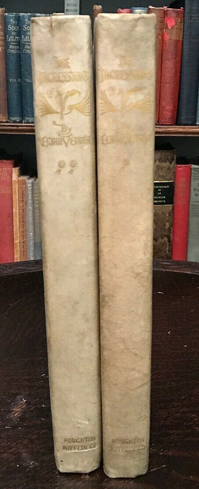 DIGRESSIONS OF V. - 1st Ltd Ed, 1910 - 2 Vols SIGNED, SYMBOLIST ART Elihu Vedder