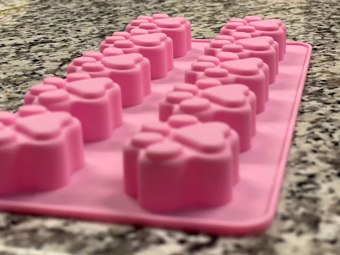 Dogtastic Jelly Shots Silicone Mold Paw Shape 8.5"