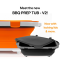 DRIPEZ XL Prep Tub with Locking Lid V2 - Black TUBV2-XL-1-BL