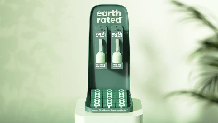 Earth Rated Countertop Display With 21 Unscented Refill Rolls & 6 Dispensers