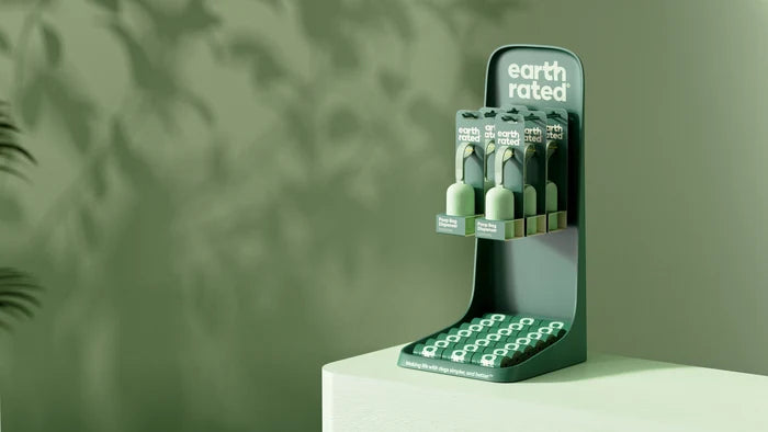 Earth Rated Countertop Display With 21 Unscented Refill Rolls & 6 Dispensers