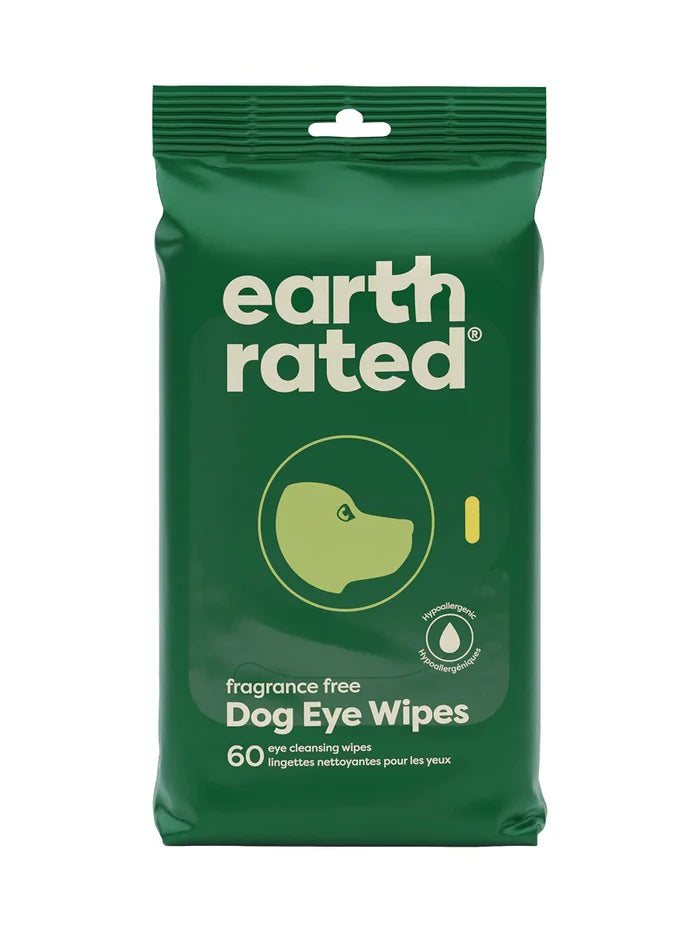Earth Rated Dog Eye Cleansing Wipes 60ct Case of 6