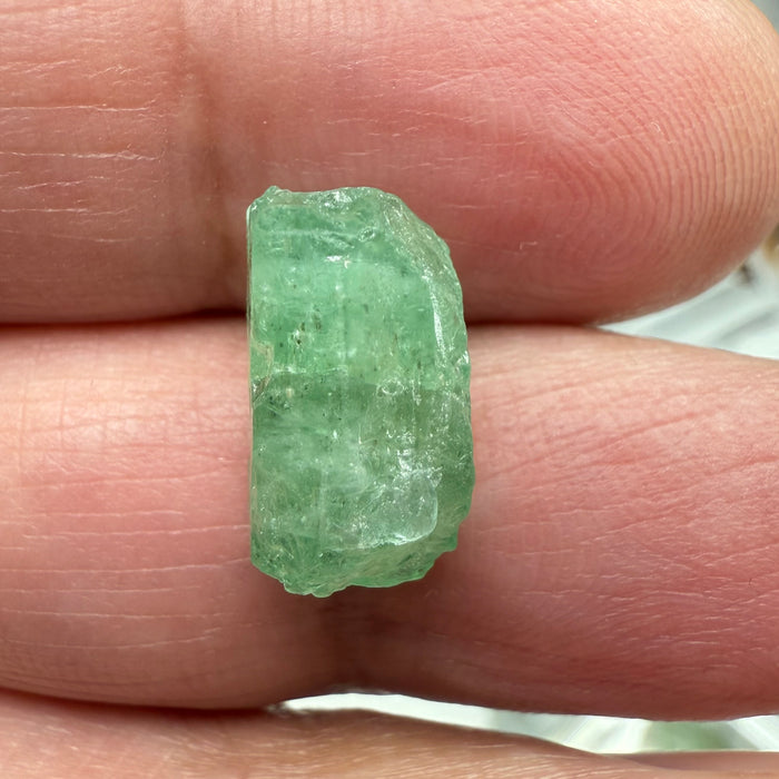 Emerald Crystal, 7.24ct, Tanzania, Untreated Unheated, specimen grade