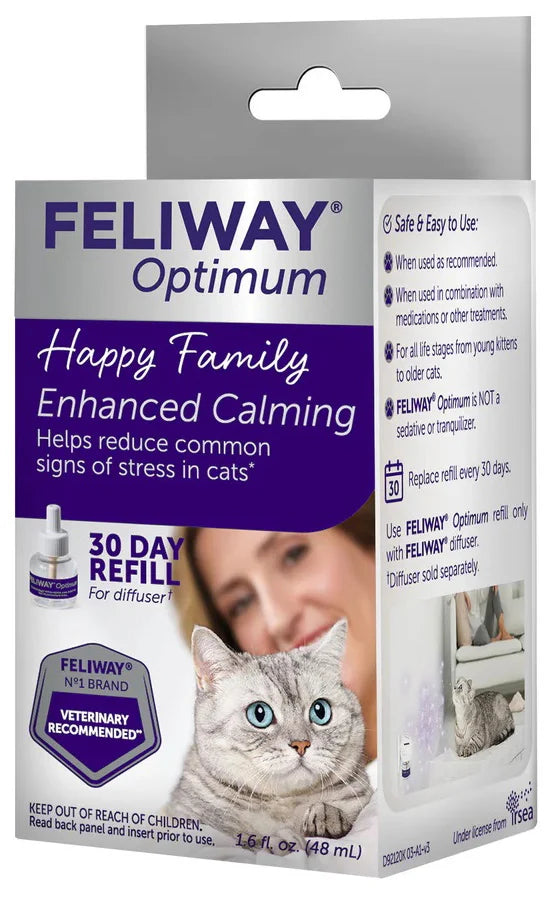 Feliway Optimum Enhanced Calming Pheromone 30-day Refill