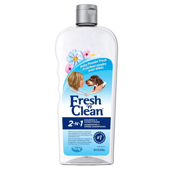 Fresh 'n Clean 2-in-1 Conditioning Shampoo, Baby Powder Scent, 18 oz.
