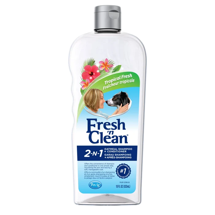 Fresh 'n Clean 2-in-1 Oatmeal Conditioning Shampoo, Tropical Scent, 18 oz.