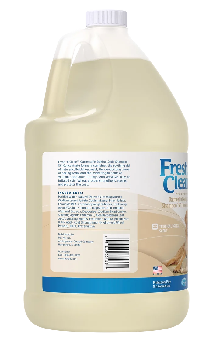 Fresh 'n Clean Oatmeal ’n Baking Soda Shampoo 15:1 Concentrate, Tropical Breeze Scent